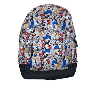 Disney Character Print Backpack - Red, Blue, Black